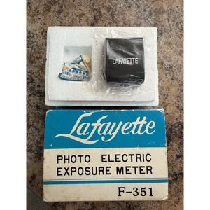 Vintage Lafayette F-351 Photo Electric Exposure Meter, Japan,see photos-sealed